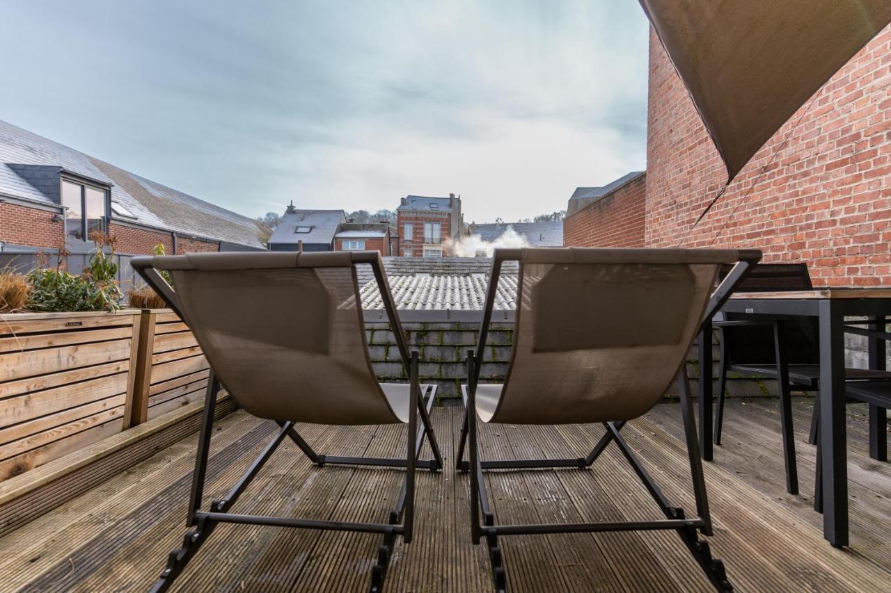 Ardenne Bnb Gite Urbain Avec Terrasse Marche-en-Famenne Exterior photo